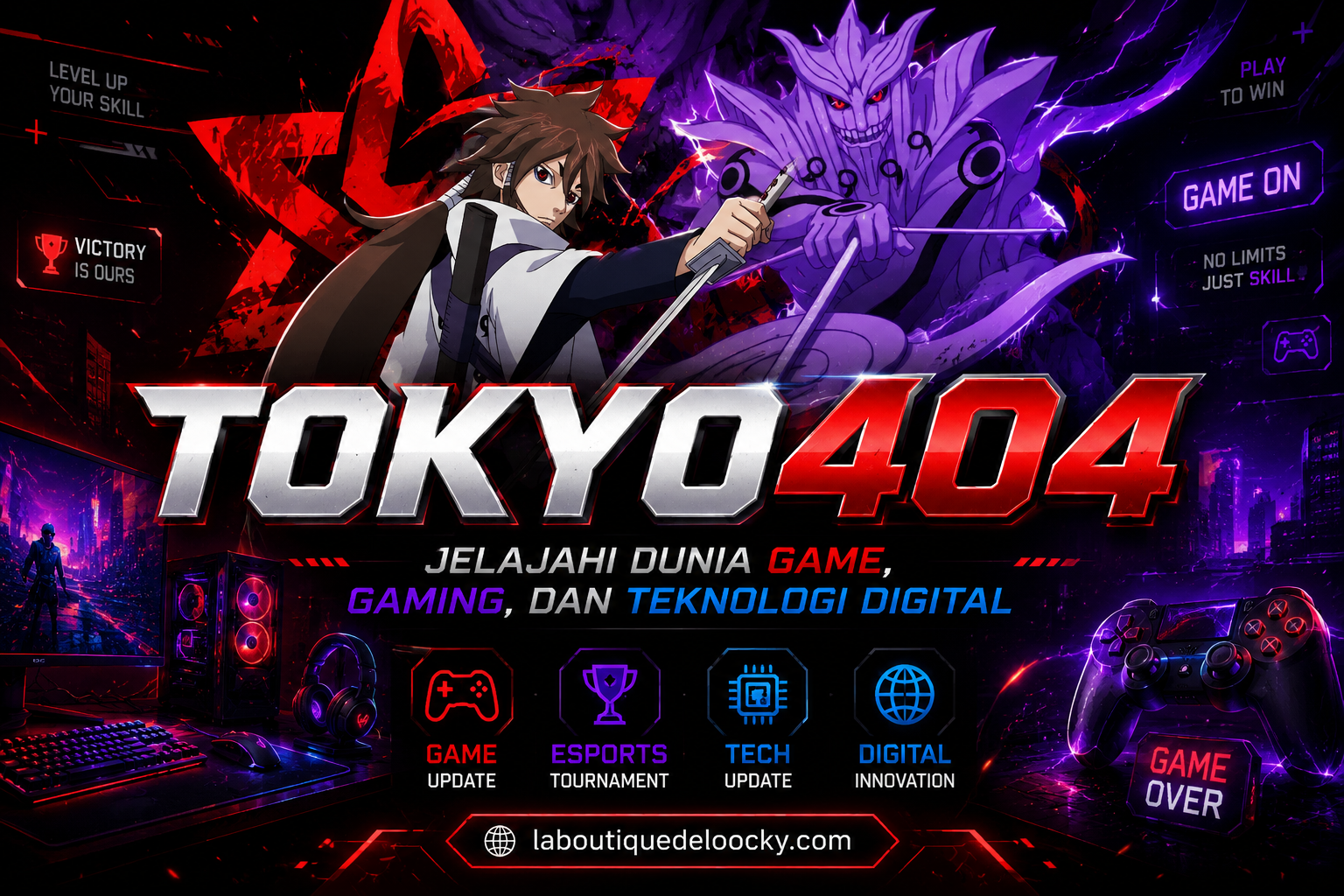 banner TOKYO404 | Jelajahi Dunia Game, Gaming, dan Teknologi Digital